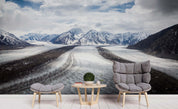 3D Snow Mountain Wall Mural Wallpaper 109- Jess Art Decoration