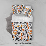 3D Colorful Floral Plant Leaves Quilt Cover Set Bedding Set Duvet Cover Pillowcases LXL- Jess Art Decoration