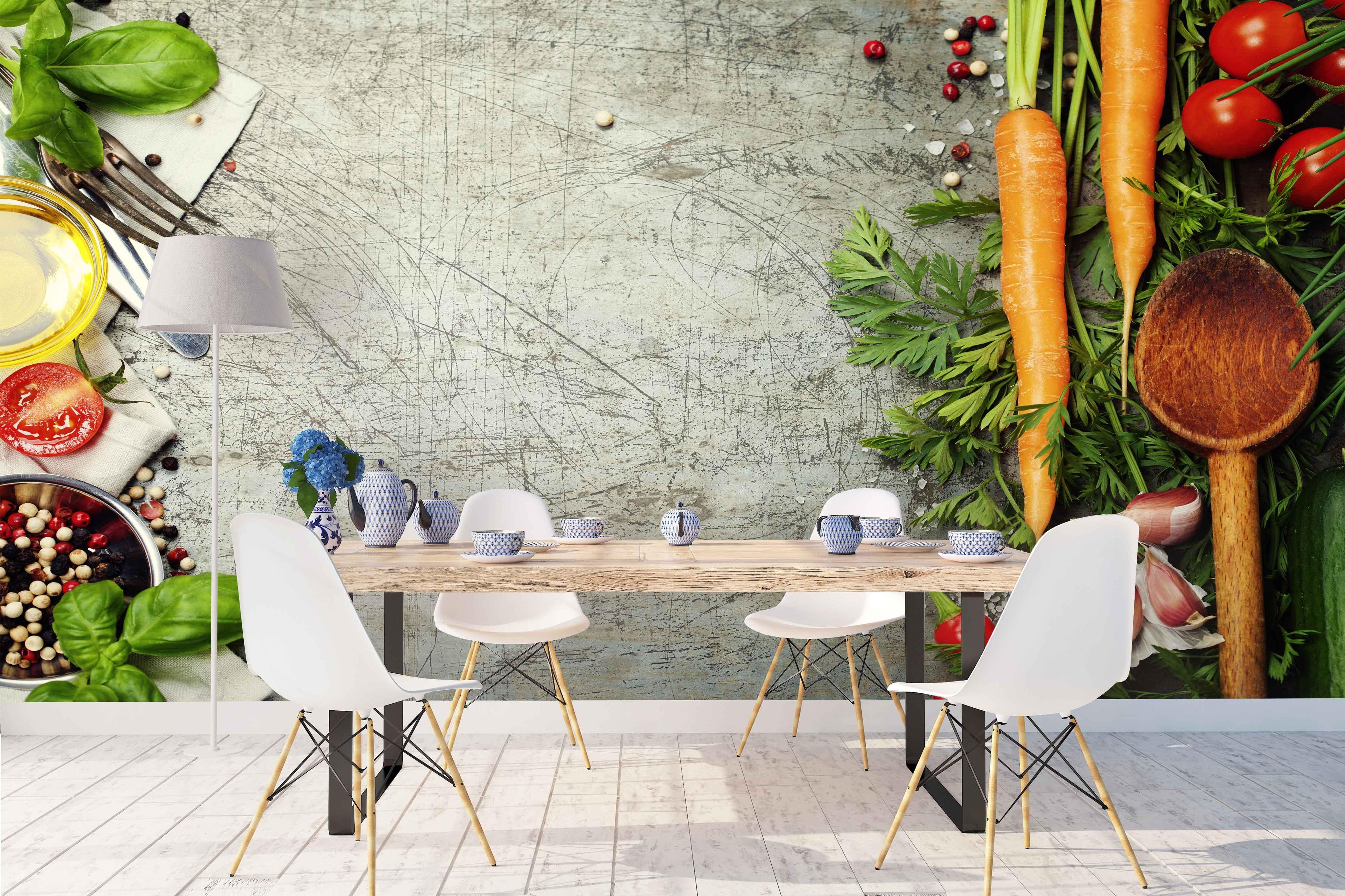 3D Vegetable Pattern Wall Mural Wallpaper 11- Jess Art Decoration