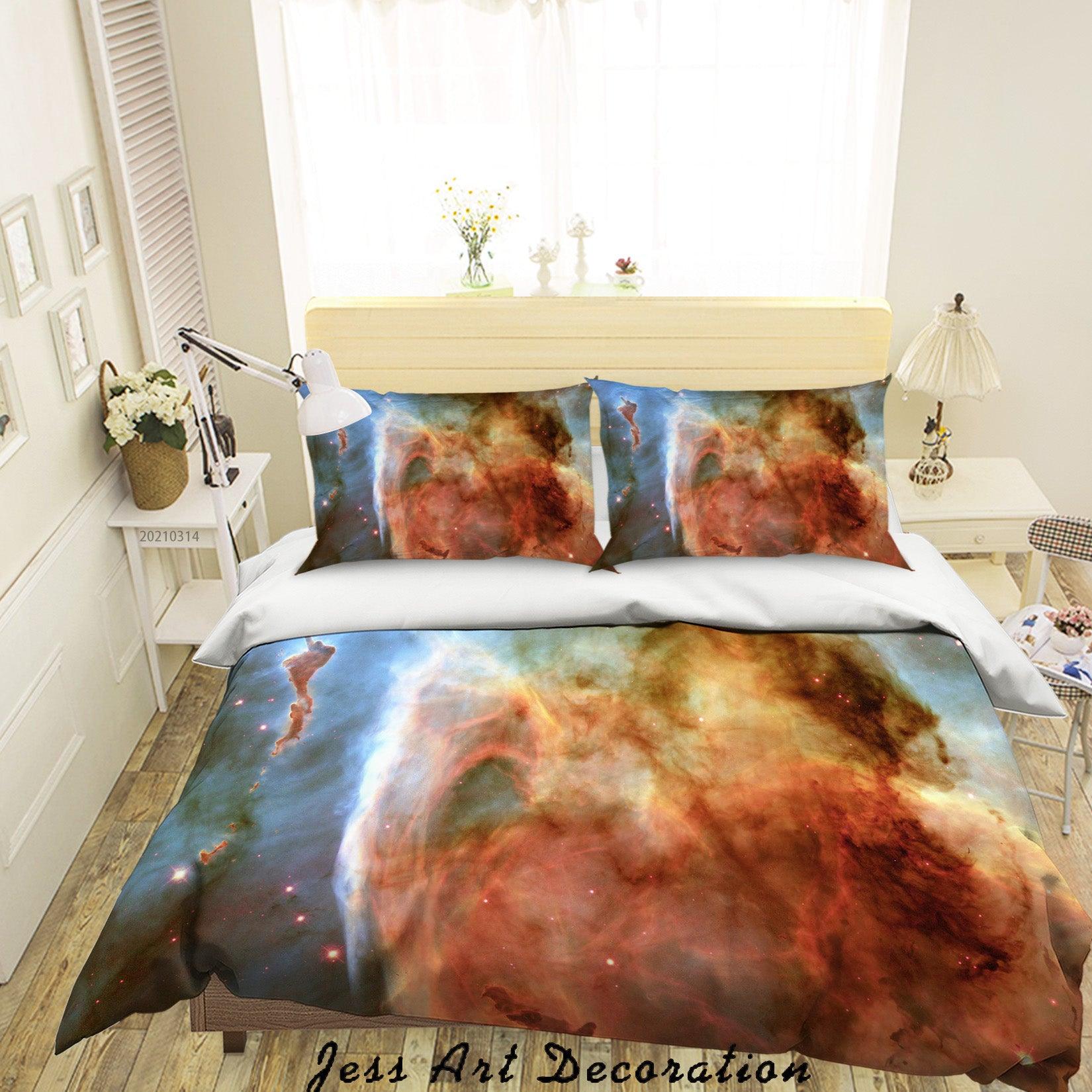 3D Abstract Colored Space Quilt Cover Set Bedding Set Duvet Cover Pillowcases 176- Jess Art Decoration
