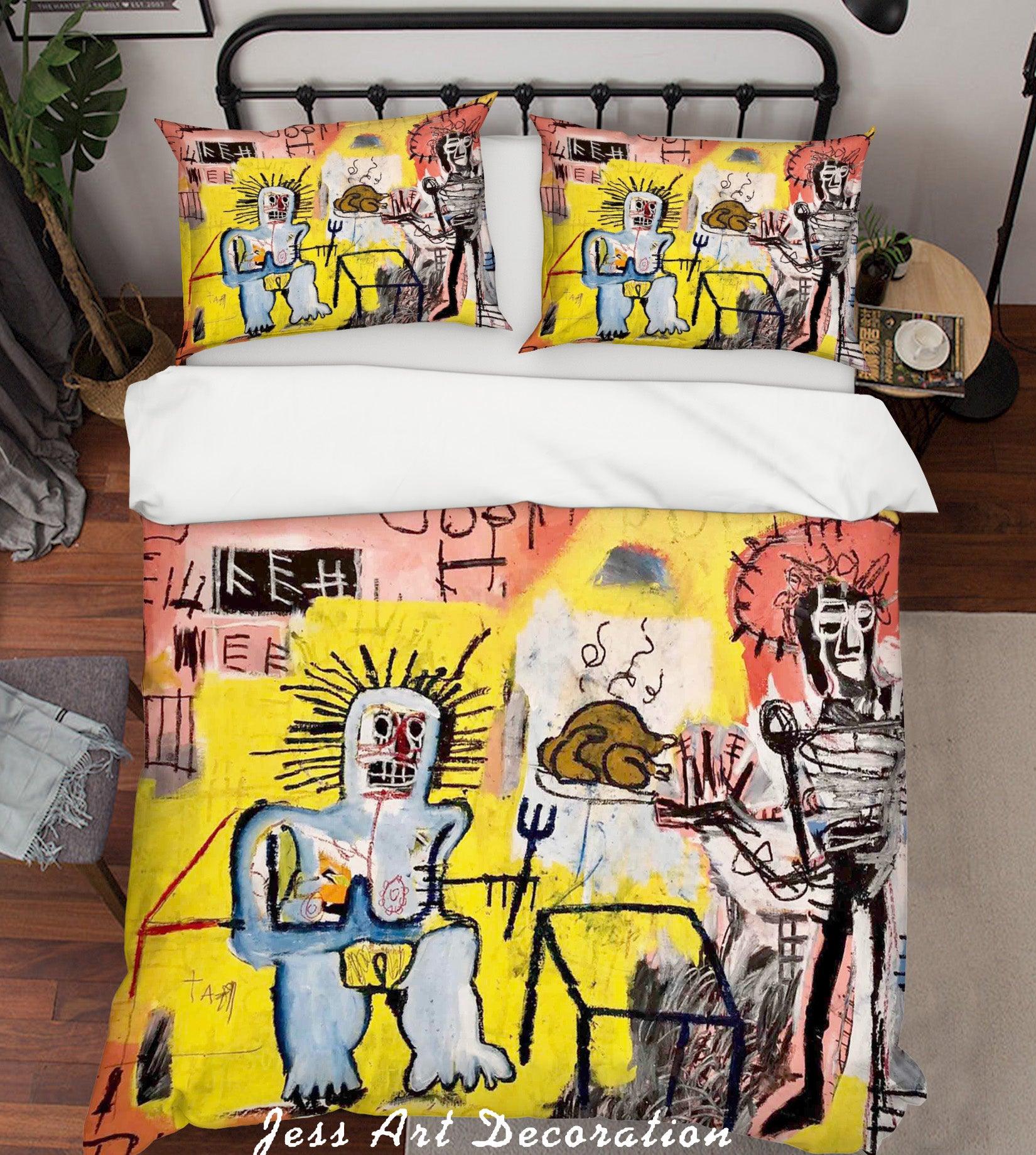 3D Abstract Colorful Figure Quilt Cover Set Bedding Set Duvet Cover Pillowcases LXL- Jess Art Decoration