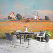3D Countryside Field Landscape Oil Painting Wall Mural Wallpaper GD 4413- Jess Art Decoration