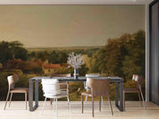3D House Field Farmer Tree Oil Painting Wall Mural Wallpaper GD 4421- Jess Art Decoration
