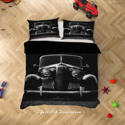 3D Dark Realistic Antique Car Quilt Cover Set Bedding Set Duvet Cover Pillowcases LXL 190- Jess Art Decoration