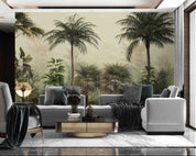 3D Tropical Jungle Plant Palm Tree Leaves Wall Mural Wallpaper GD 798- Jess Art Decoration