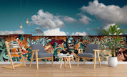 3D Street Graffiti Wall Mural Wallpaper sww  203- Jess Art Decoration