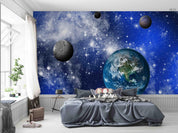 3D Universe Planet Star planet star universe mural wall mural wallpaper for kids room - view 2