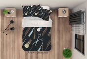 3D Cartoon Scissors Comb Quilt Cover Set Bedding Set Pillowcases 93- Jess Art Decoration