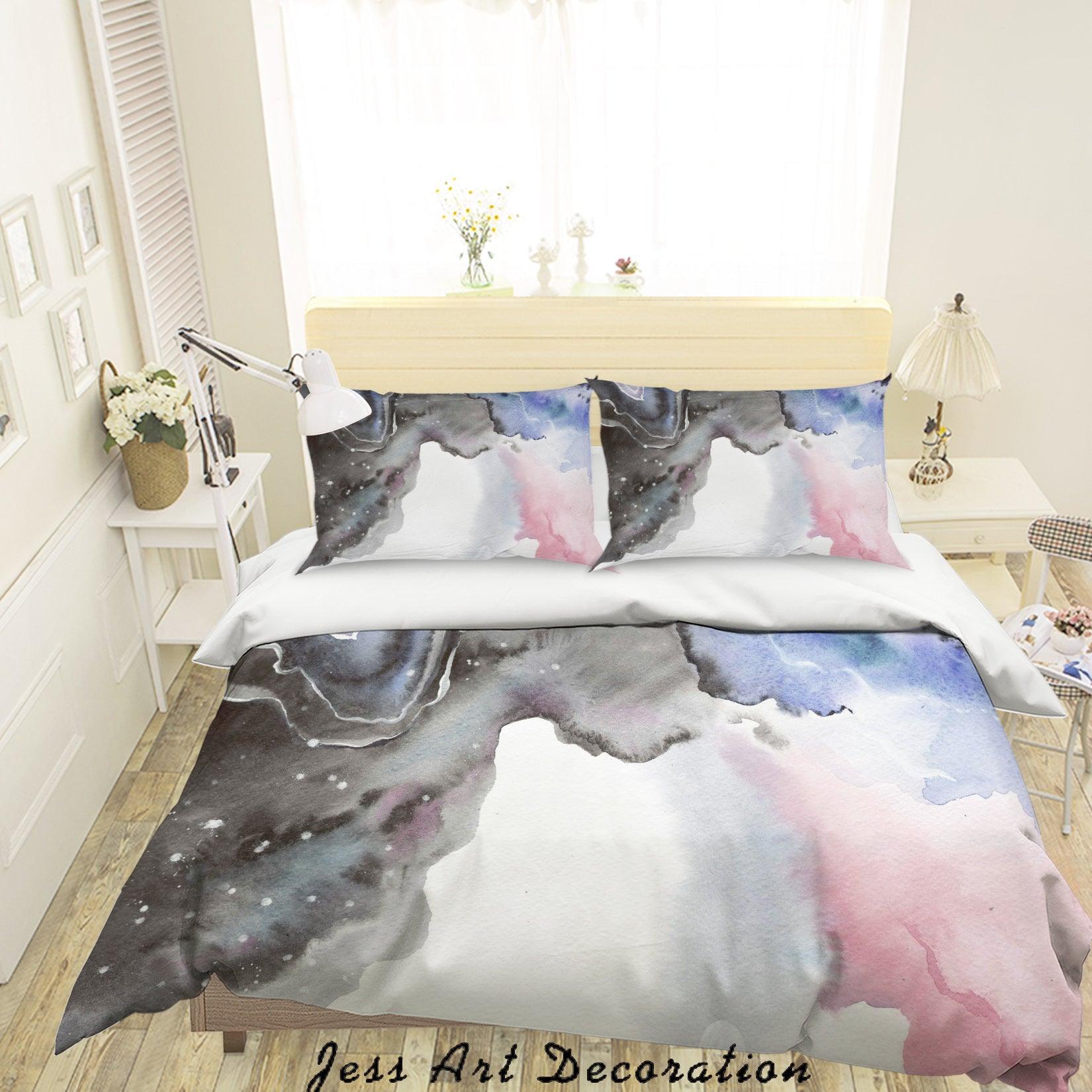 3D Watercolor Graffiti Quilt Cover Set Bedding Set Pillowcases 48- Jess Art Decoration