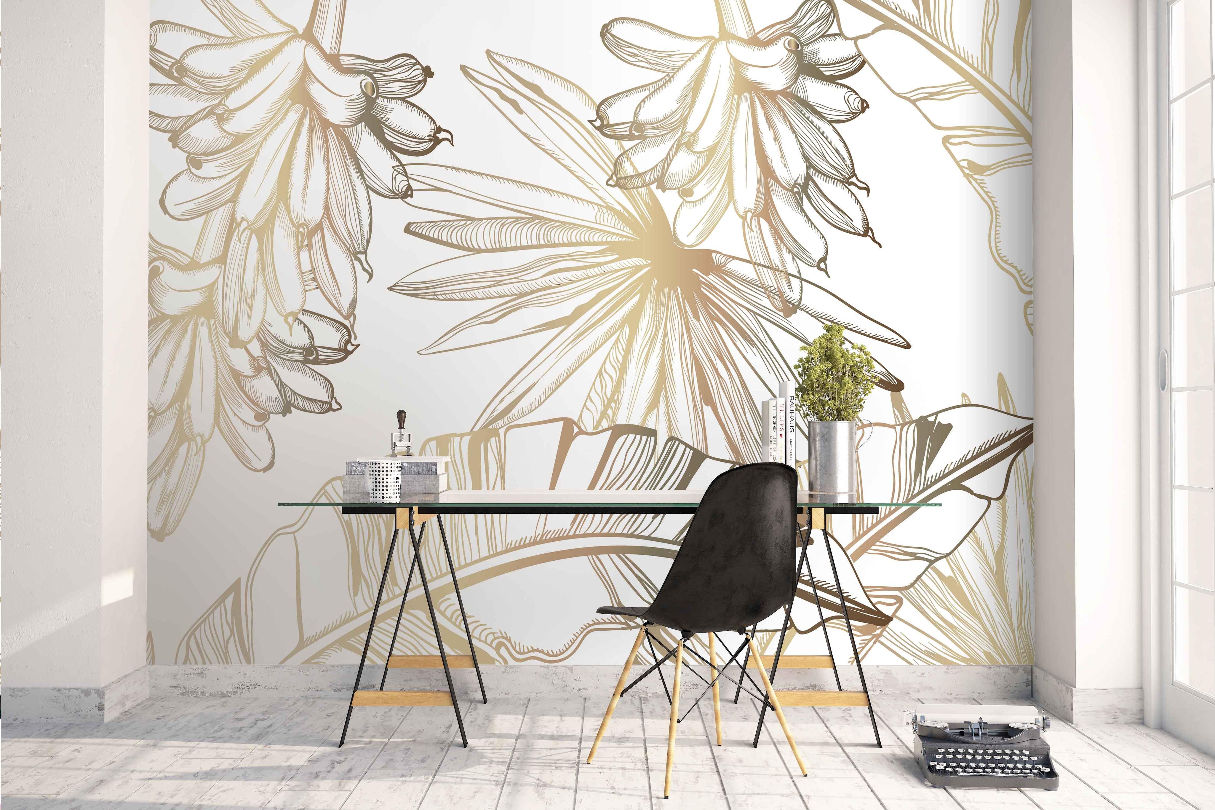 3D Tropical Banana Leaves Wall Mural Wallpaper 04- Jess Art Decoration