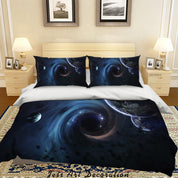 3D Abstract Space Planet Quilt Cover Set Bedding Set Duvet Cover Pillowcases 88- Jess Art Decoration