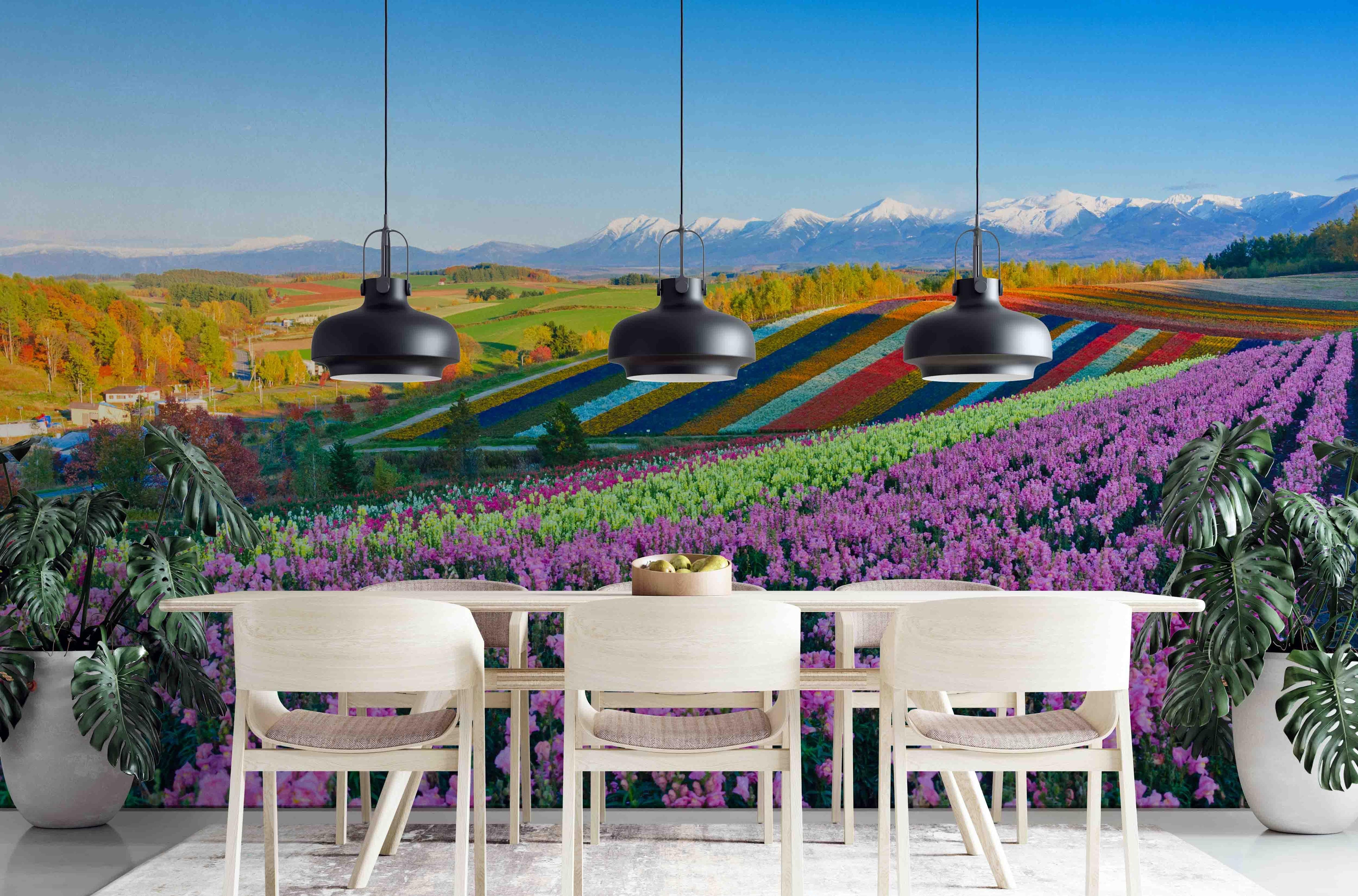 3D Biei Hokkaido Japan Wall Mural Wallpaper LQH 164- Jess Art Decoration