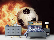 3D Explosion Hot Football Wall Mural Wallpaper GD 2561- Jess Art Decoration