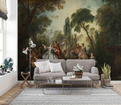 3D European Oil Painting Woods Dance People Wall Mural Wallpaper GD 2869- Jess Art Decoration