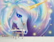 3D Unicorn Wall Mural Wallpaper 92- Jess Art Decoration
