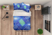 3D Blue Stadium Quilt Cover Set Bedding Set Pillowcases 78- Jess Art Decoration