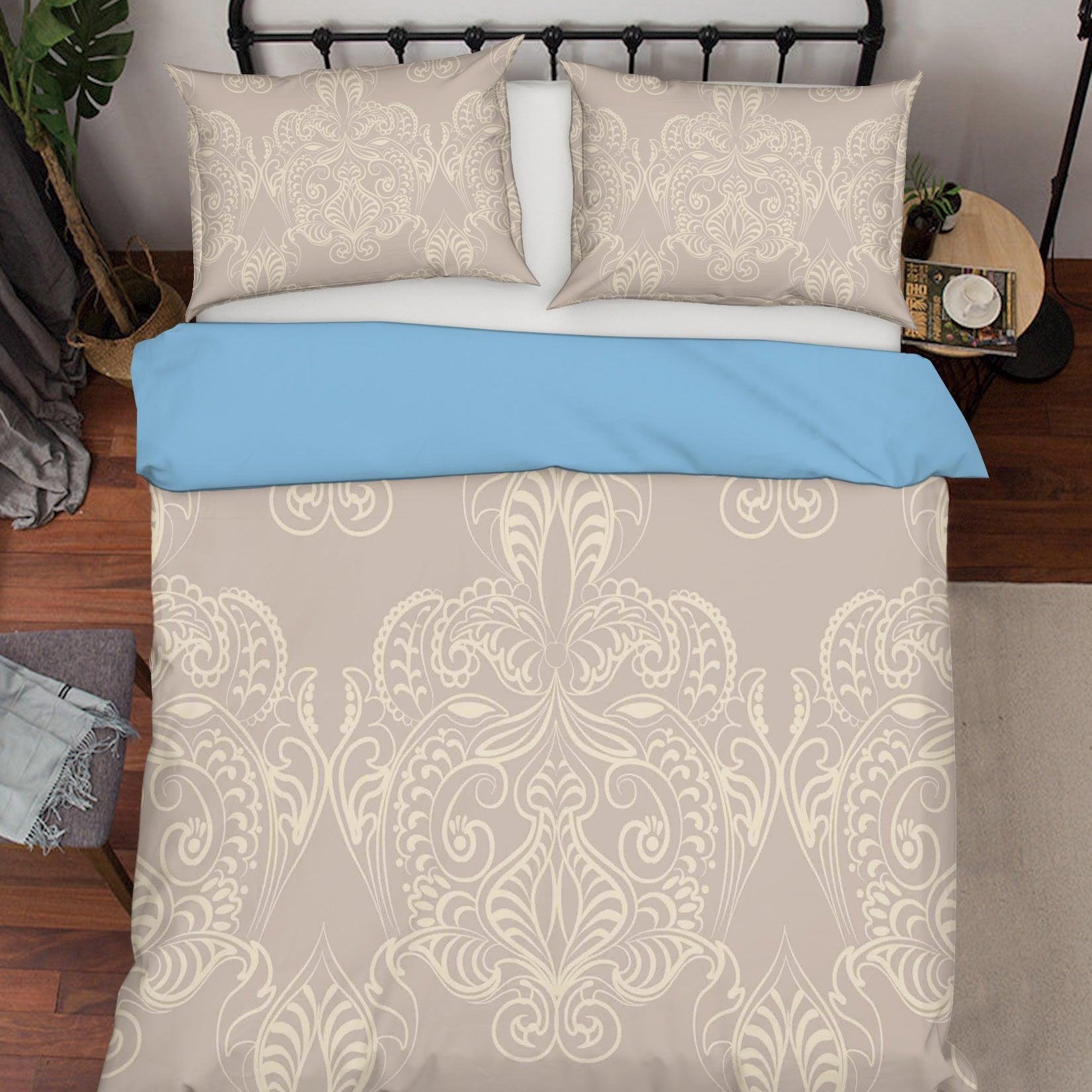 3D White Plates Pattern Quilt Cover Set Bedding Set Pillowcases 326- Jess Art Decoration