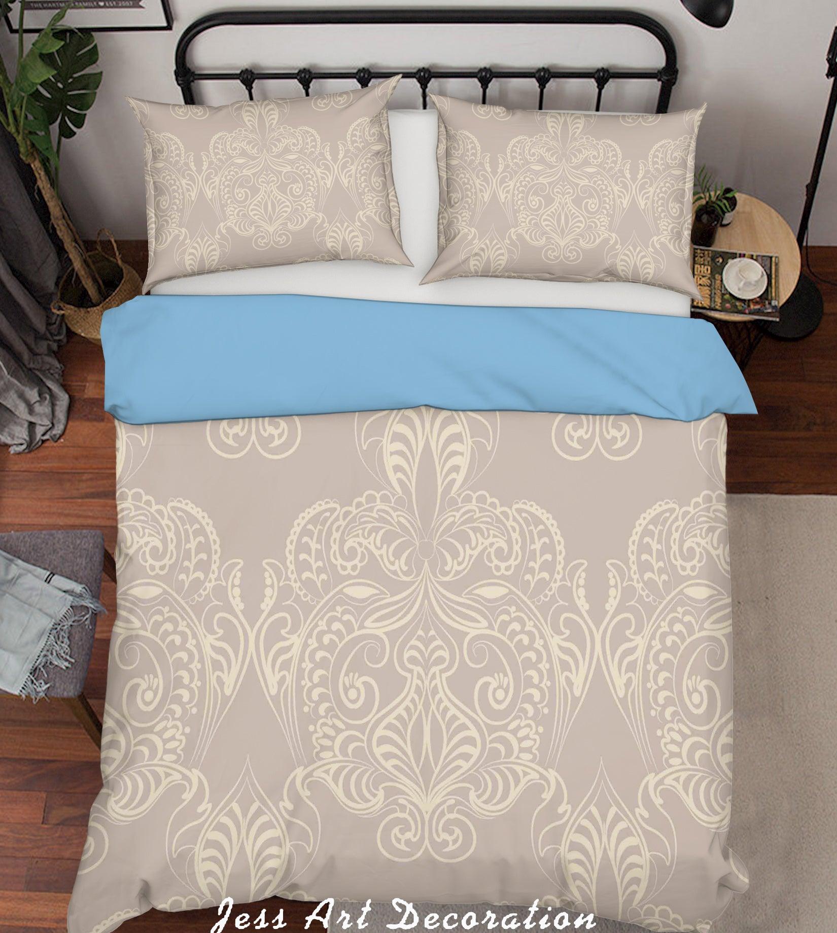 3D White Plates Pattern Quilt Cover Set Bedding Set Pillowcases 326- Jess Art Decoration