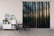 3D Landscape Plant Forest Green Sunshine Curtains and Drapes LLL 14- Jess Art Decoration