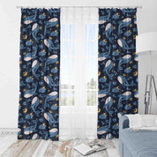 3D Cartoon Animal Whale Kids Curtains and Drapes LQH 20- Jess Art Decoration