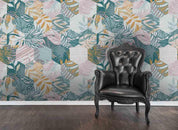 3D Hexagon Leaves Honeycomb Wall Mural Wallpaper 166- Jess Art Decoration