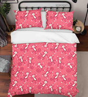 3D Hand Drawn Animal Monkey Pink Quilt Cover Set Bedding Set Duvet Cover Pillowcases 108- Jess Art Decoration