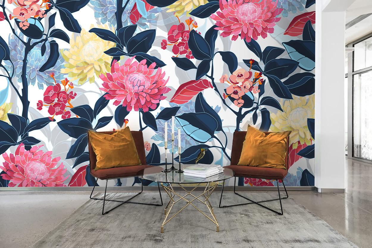 3D Floral Wall Mural Wallpaper 13- Jess Art Decoration