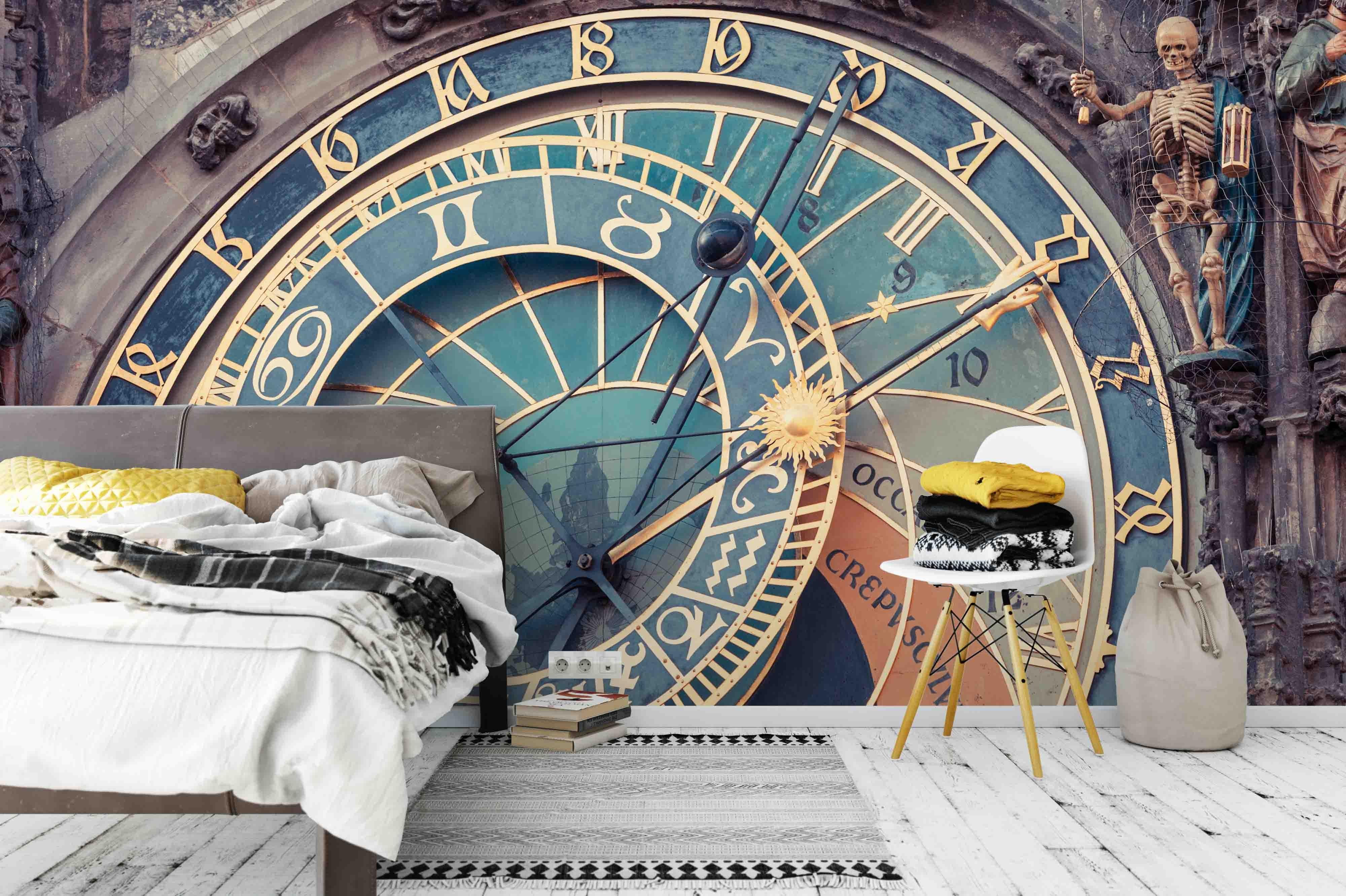 3D blue dial wall mural wallpaper 36- Jess Art Decoration