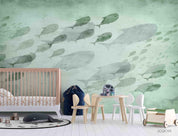 3D Hand Drawn Animal Fish Wall Mural Wallpaper LQH 739- Jess Art Decoration