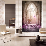 3D fantasy pink arch 111 wall murals- Jess Art Decoration