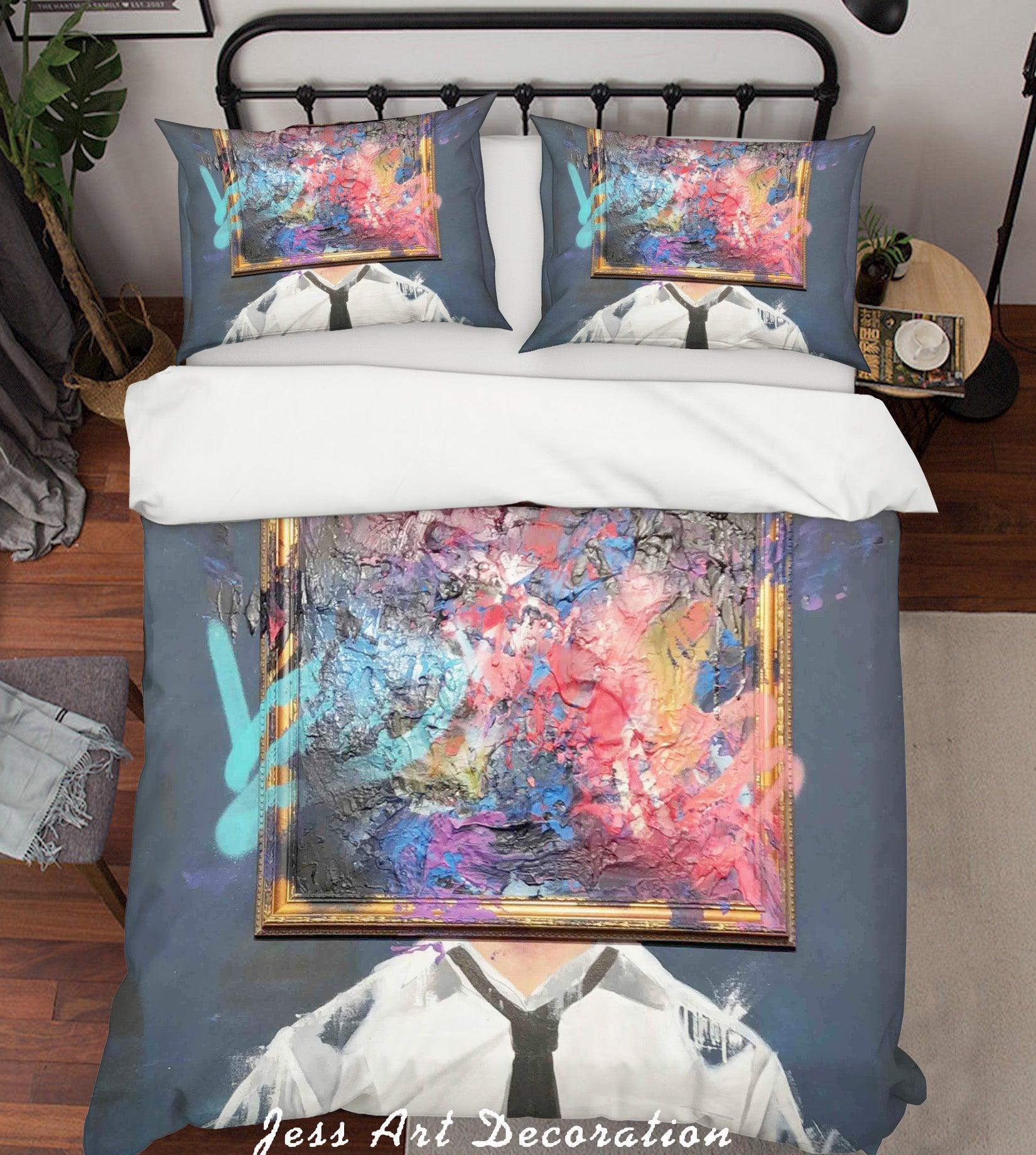 3D Sage Barnes A Self Portrait Colorized Quilt Cover Set Bedding Set Duvet Cover Pillowcases  ZY D113- Jess Art Decoration