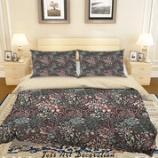 3D Abstract Hand Drawn Leaves Pattern Quilt Cover Set Bedding Set Duvet Cover Pillowcases WJ 6870- Jess Art Decoration