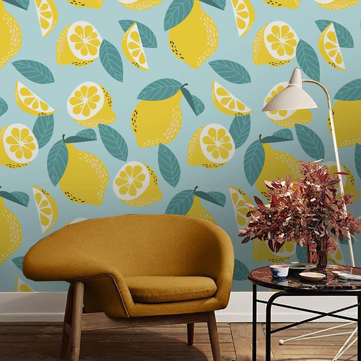 3D Yellow Lemon Wall Mural Wallpaper 58- Jess Art Decoration