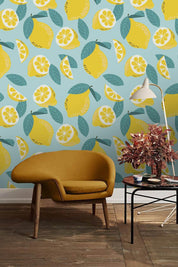 3D Yellow Lemon Wall Mural Wallpaper 58- Jess Art Decoration