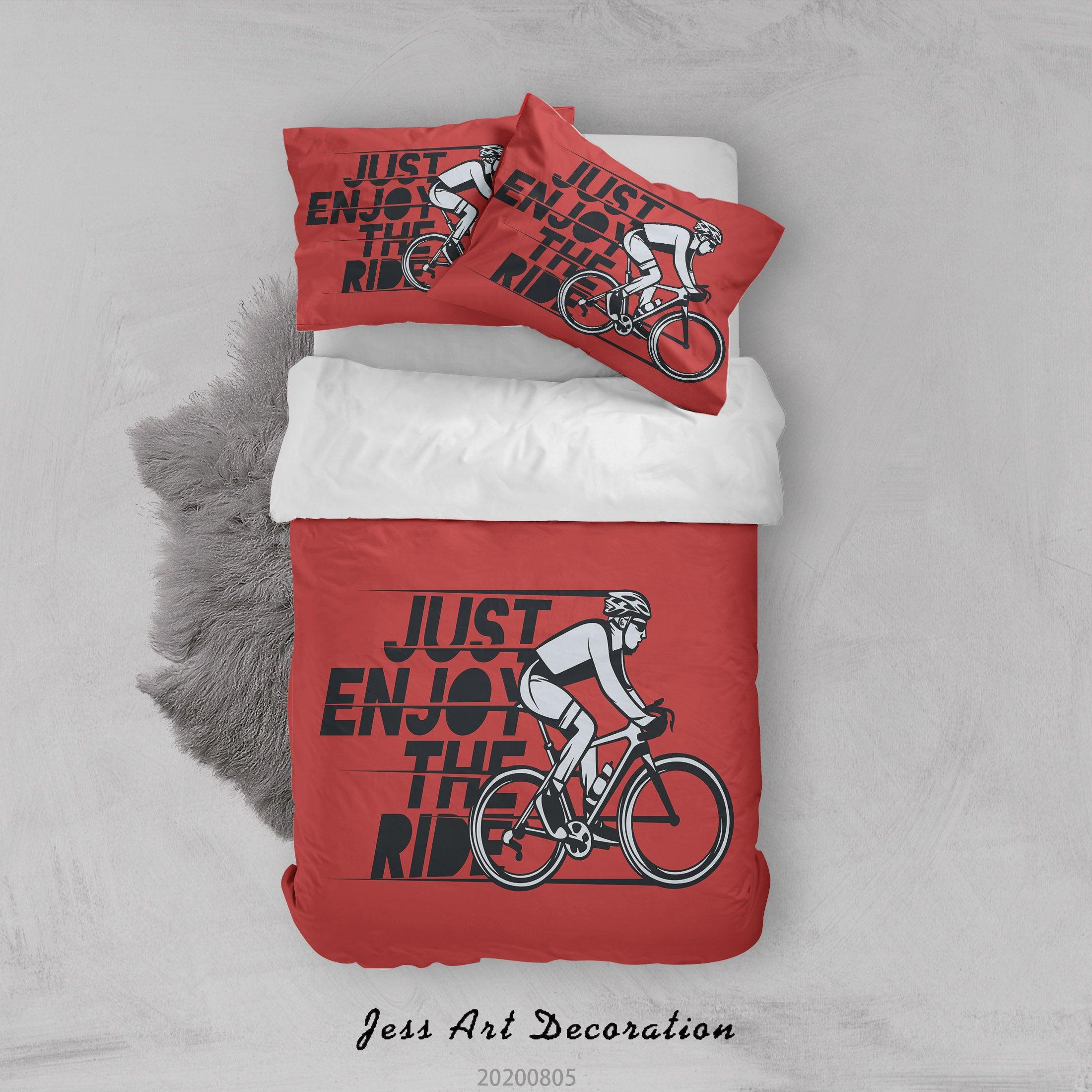 3D Just Rnjoy The Ride Quilt Cover Set Bedding Set Duvet Cover Pillowcases LXL 25- Jess Art Decoration