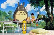 3D Forest Creature Anime forest creature anime mural wall mural wallpaper for kids room - view 2