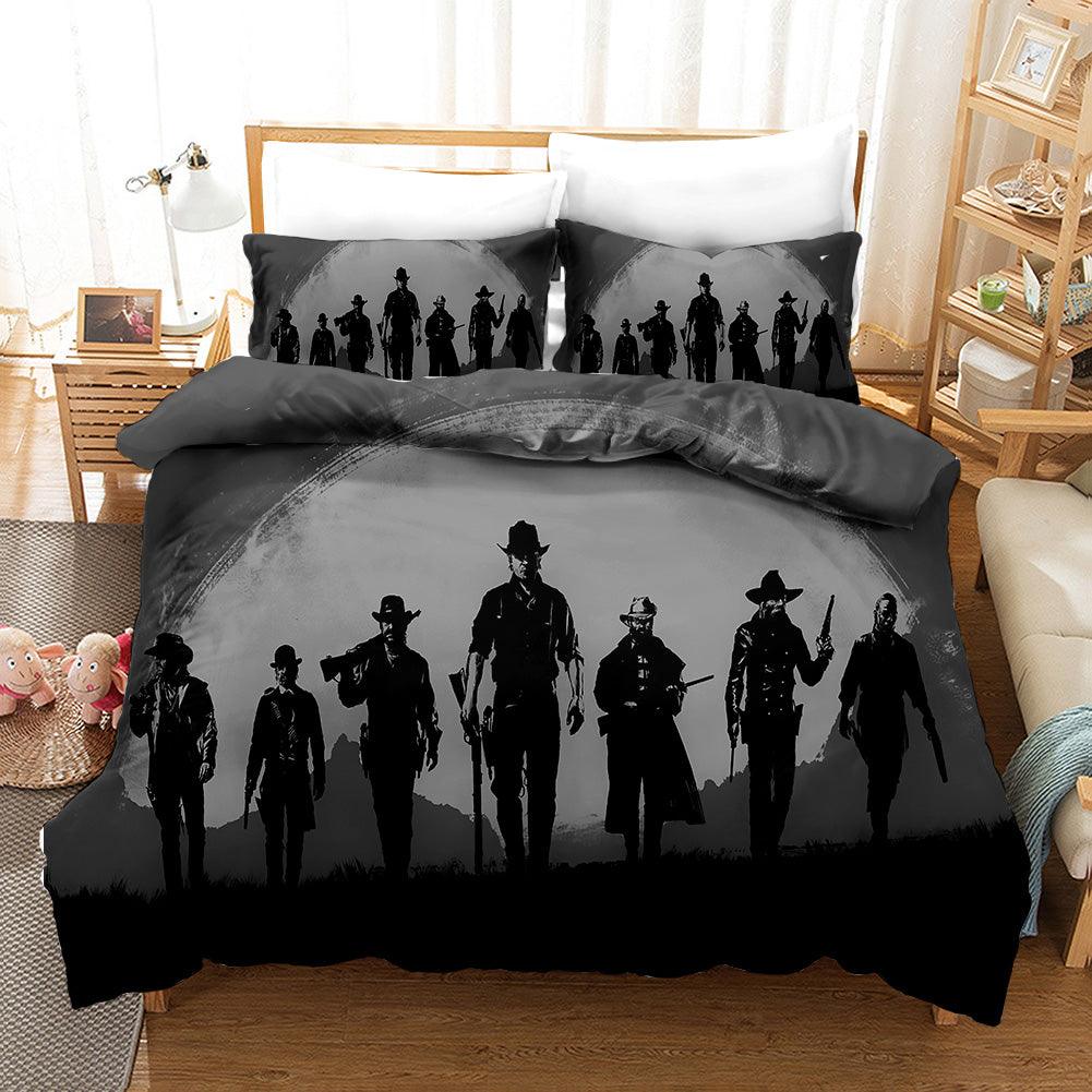 3D West Cowboy Quilt Cover Set Bedding Set Pillowcases 27- Jess Art Decoration