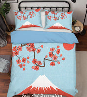 3D Red Plum Blossom Quilt Cover Set Bedding Set Pillowcases 12- Jess Art Decoration
