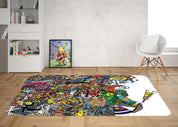 3D Abstract Color Graffiti Non-Slip Rug Mat A689 LQH- Jess Art Decoration