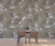 3D Vintage Leaf Pattern Wall Mural Wallpaper GD 4727- Jess Art Decoration