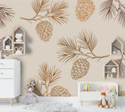 3D Brown Pine Nut Wall Mural Wallpaper 10- Jess Art Decoration