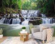 3D Waterfall Forest National Park Thailand Wall Mural Wallpaper GD 2133- Jess Art Decoration
