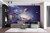 3D Nebula Jupiter Space planet nebula space mural wall mural wallpaper for kids room - view 3