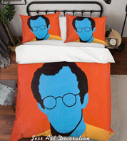 3D Coco Davez Keith Red Blue Quilt Cover Set Bedding Set Duvet Cover Pillowcases  ZY D49- Jess Art Decoration