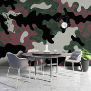 3D Vintage Camouflage Pattern Wall Mural Wallpaper LXL 1153- Jess Art Decoration