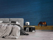 3D Blue Sea Animal Horse Wall Mural Wallpaper LQH 91- Jess Art Decoration