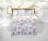 3D Bear Butterfly Clouds Quilt Cover Set Bedding Set Pillowcases 36- Jess Art Decoration