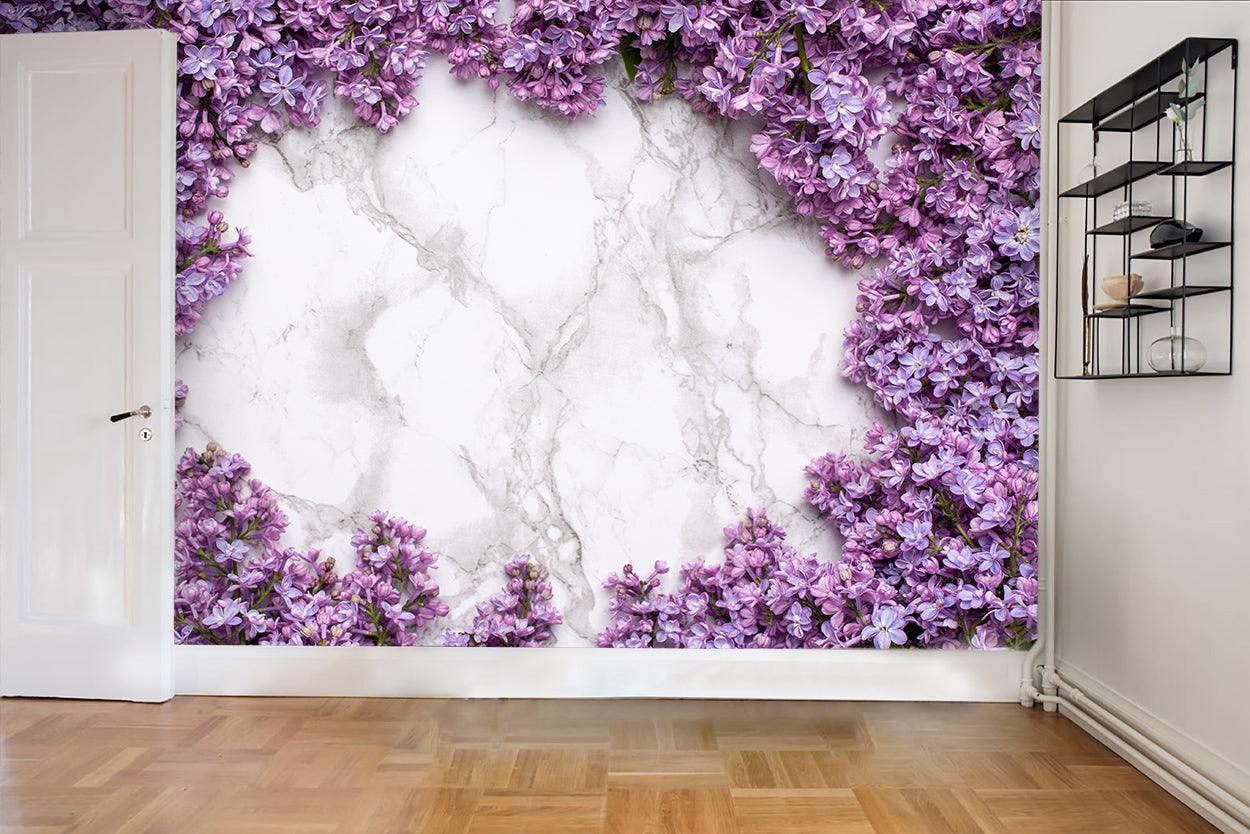 3D Flower Marble Wall Mural Wallpaper 18- Jess Art Decoration