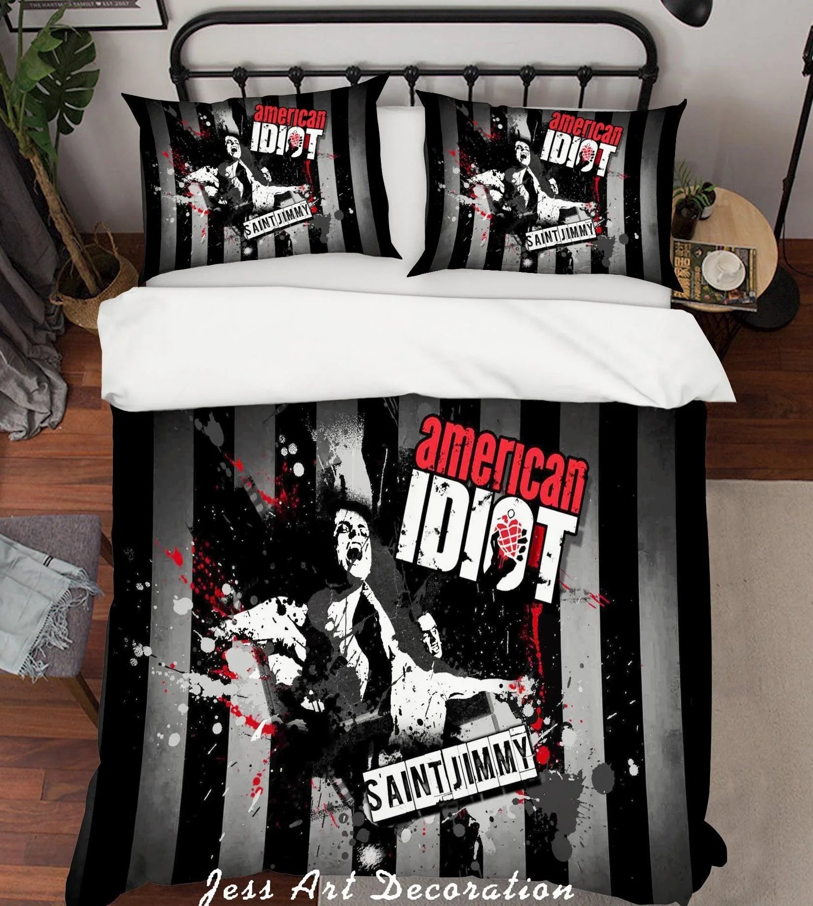 3D Rock Star Band Quilt Cover Set Bedding Set Pillowcases 34- Jess Art Decoration