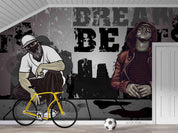 3D Hip Hop Boy urban hip hop character mural wall mural wallpaper for teen room